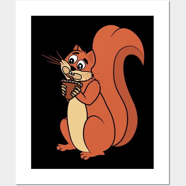 Squirrel Wall Art by Tesszero